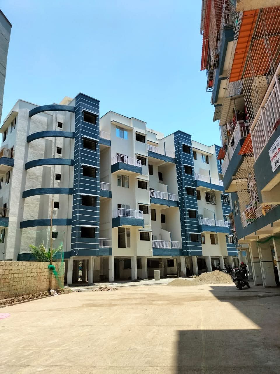 Construction site with crane