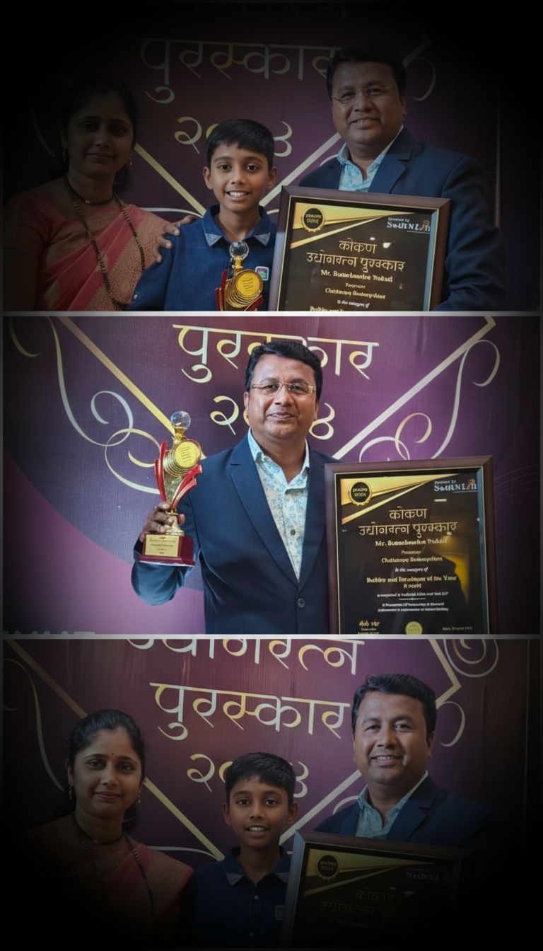 Modern skyscraper at dusk